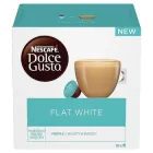 Кава мелена в Капсулах Nescafe Dolce Gusto Flat White Velvety Smooth Arabica Robusta Нескафе середній Білий 16шт 425г
